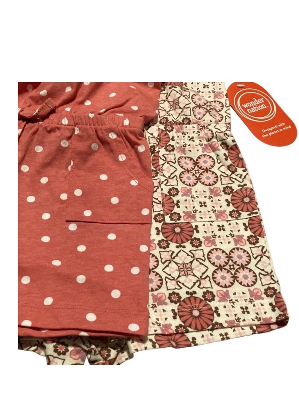 Wonder Nation Spaghetti Strap Rompers - Picture 8 of 12